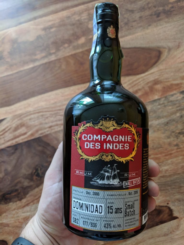 Trying the Frenchman: Compagnie des Indes Dominidad Small Batch Nr. 2 15y 2000